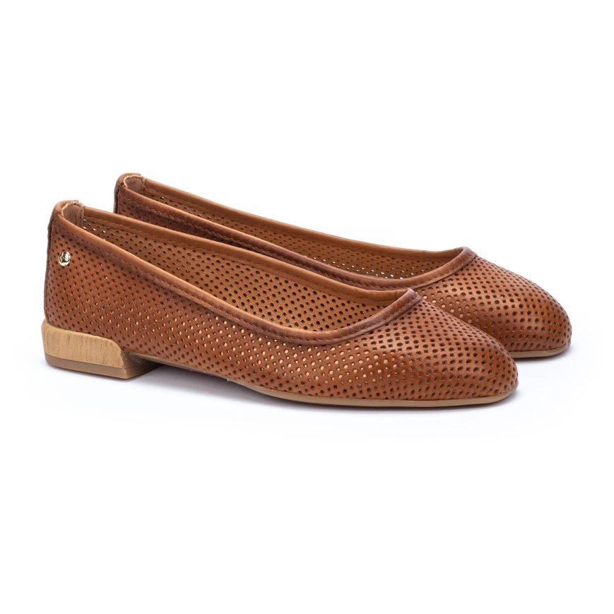 Women's Pikolinos ALMERIA Ballet Flats Brown | NZ M7A1Q38